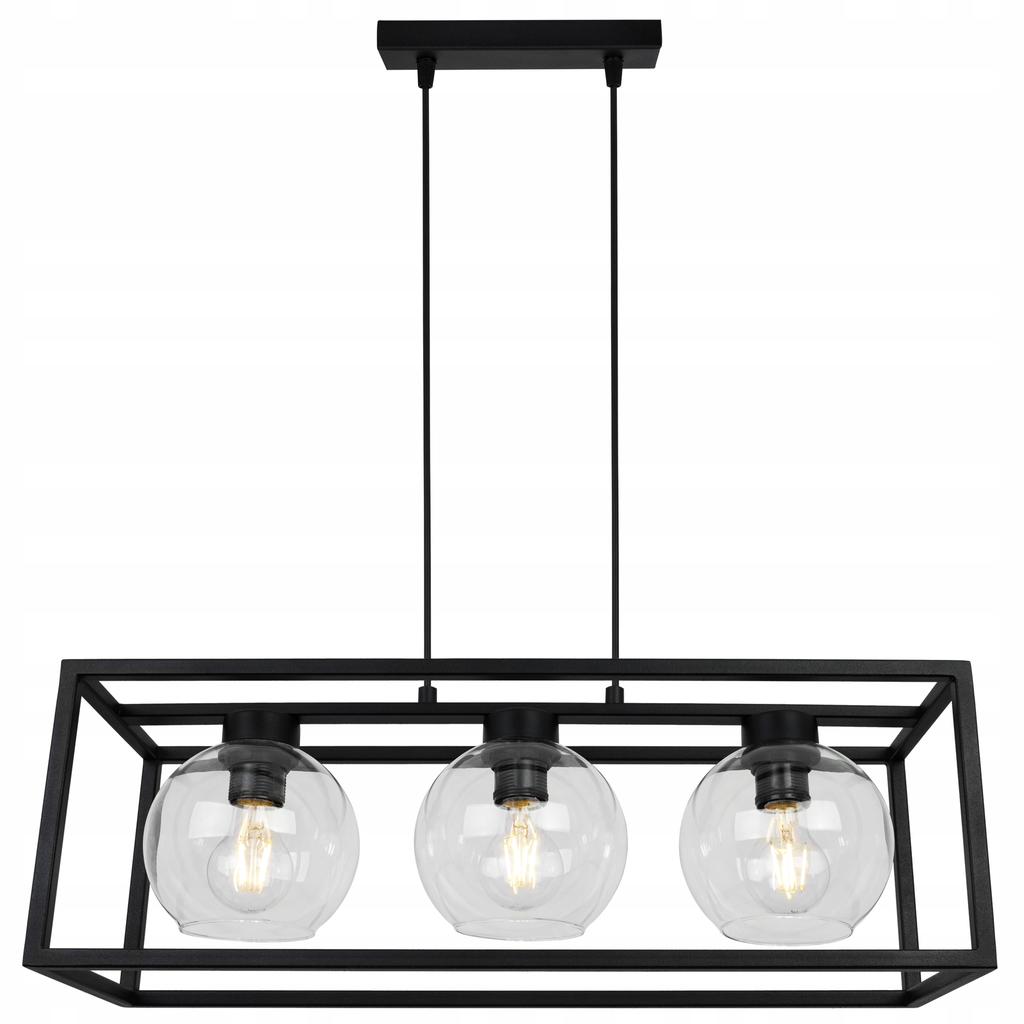 HANGING LAMP CAGE ELEGANT GLASS BALL