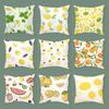 Lemon Fruit Element Plush Pillowcase Ins Style Fresh Design Pillow Sofa Car Backrest Cover