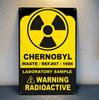 P1 Waarschuwingsbord Kernafval Radioactief Gevaar Metalen Poster 8x12