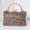 Vintage Evening Clutch With Rhinestone Embellishments For Formal Events