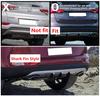 Universal 4Pcs Red Carbon Fiber Look Car SUV Rear Bumper Lip Diffuser Shark Fins