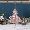 Cute Angel Girl Christmas Angel Old Man Snowman Hanging Toy Drop Ornaments Party Gift Xmas Tree Desktop Adornment