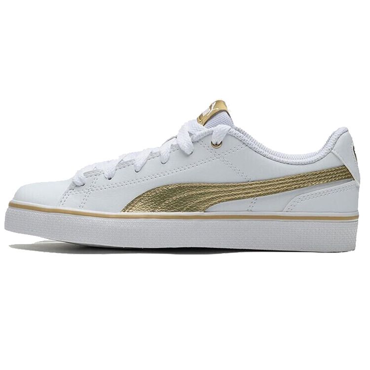 Puma Court Point Vulc V2 Retro Casual Low Top Sneakers Unisex Sneakers White Platinum 362946-15
