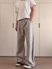 Old Money Wind Striped Suit Pants Men's Autumn Cleanfit Abraded Yamamoto Pants Lazy Wind Drooping Straight Wide-leg Pants