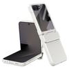 For Samsung Galaxy Z Flip7 5G Case Hard PC Phone Cover with Tempered Glass Rear Screen Protector