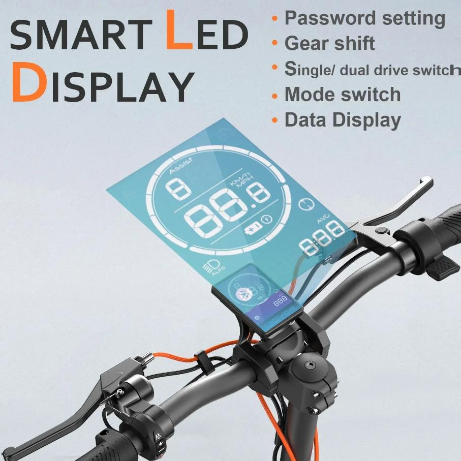 JOYOR S10-S-Z Monopattino Elettrico Doppio Motore 1000W Batteria 60V 18Ah Ruote Off-Road 10" Autonomia 75km Freni a Sospensione Idraulica Pieghevole E-Scooter