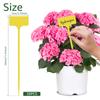 50/100Pcs Plant Labels T-Type Plastic Plant Tags Waterproof Nursery Garden Labels Yellow Plant Label Reusable Plant Name