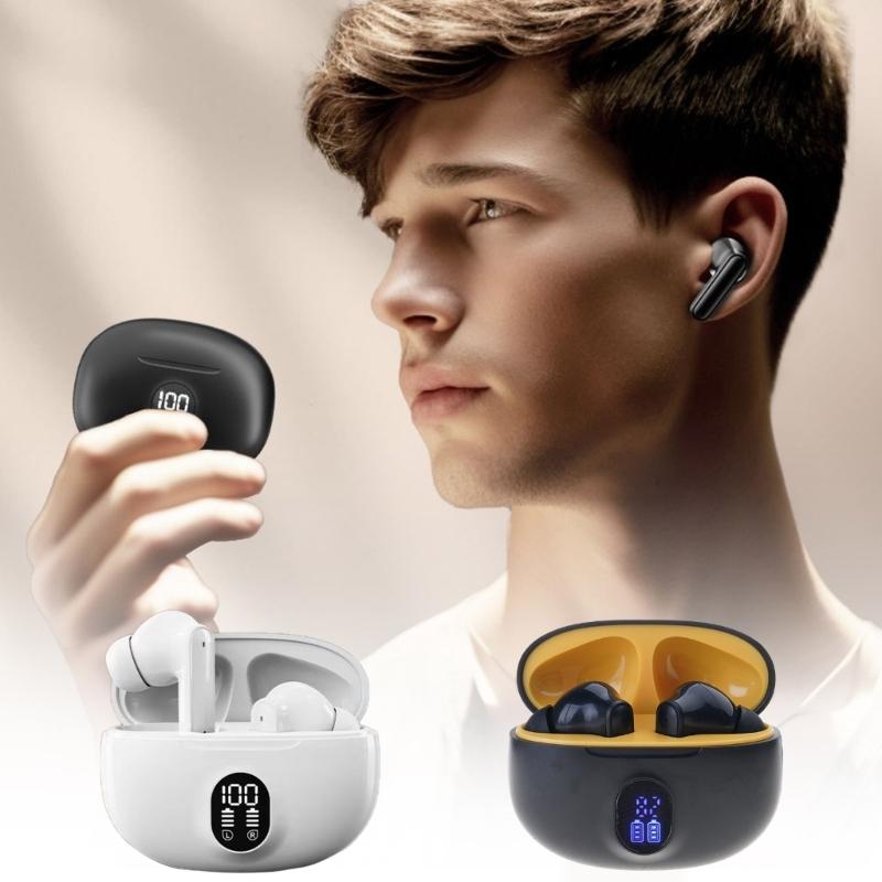 LY21 Digital Display Digital Earbuds Earphones Noise Reduces In Ear BT5.49 Earbuds for Extended Playing time