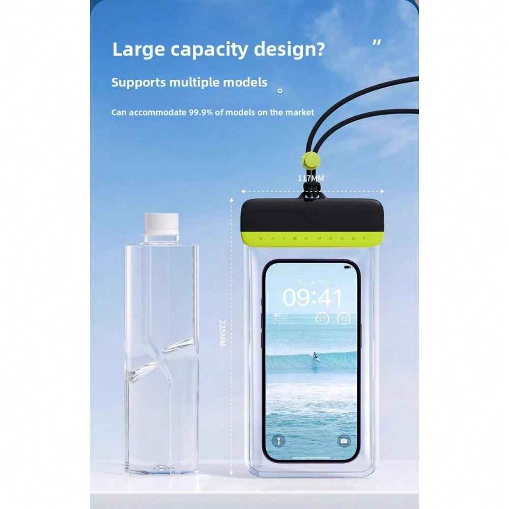 Mobile Phone Waterproof Bag Can Touch The Screen To Take Pictures, Transparent Sealing Cover