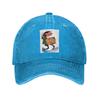 Gaston Lagaffe Big Ben Head Denim Cap Casual Baseball Caps Adjustable Hat Summer Unisex Baseball Hats