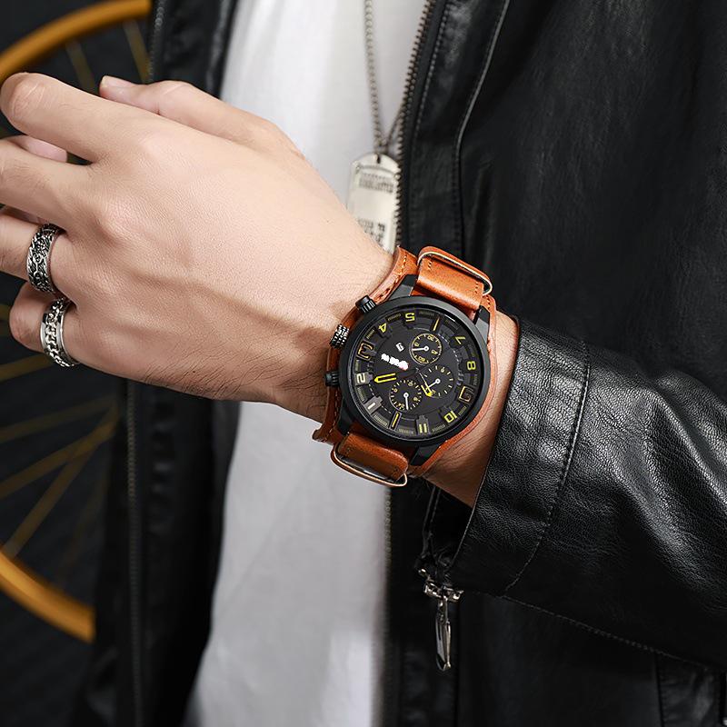 

Мужские большие модные спортивные часы в корейском и западном стиле