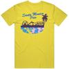 Santa Monica Pier The Hangover 3 Retro Vintage Daisy Gul Bomulls T-skjorte