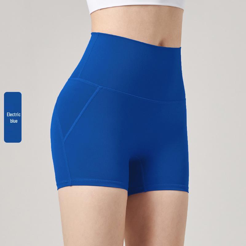Damen High Waist Nahtlose Po-Lift Yoga Shorts - Schnelltrocknend, Dreipunkt für Laufen & Radfahren