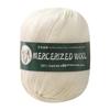 100% Pure Mercerized Merino Wool Yarn, 50g - Medium Thickness for Hand Knitting
