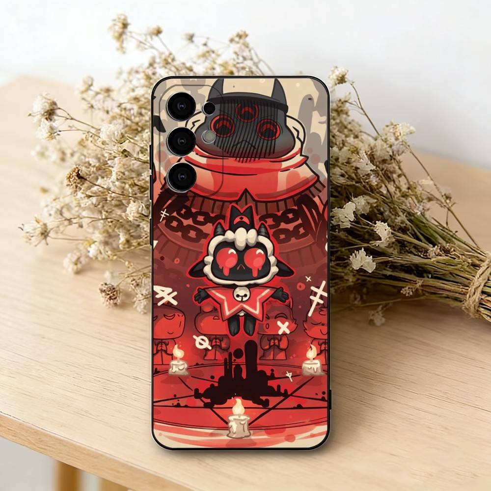 

Ігри Cult of the Lamb Чохол для телефону Для Samsung S25,S24,S21,S22,S23,S30,Ultra,S20,Plus,Fe,Lite,Note,10,Чорний Чохол Samsung S24