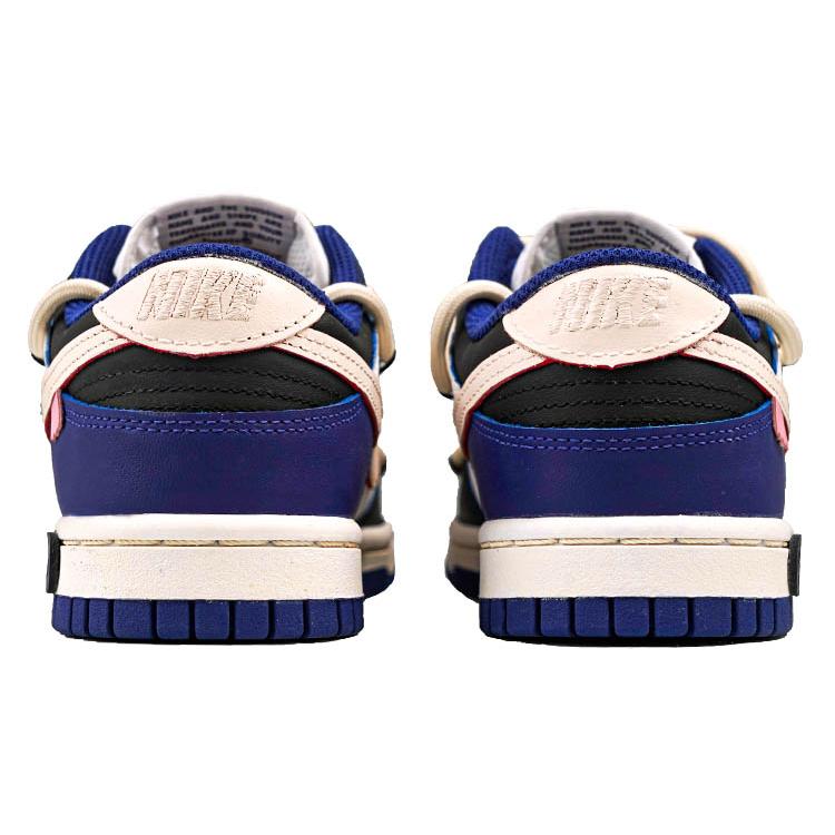 Nike Dunk Low RISK Slip Resistant Abrasion Resistant Low top Skateboard Shoes Women's Blue Pink DD1503-119(Team27-)