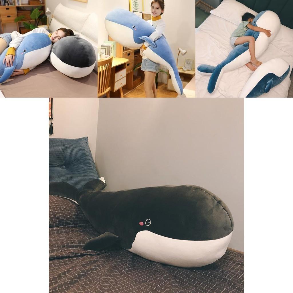 Giant Whale Plush Toy Pillow Soft And Squishy Ocean Animal Stuffed Doll For Kids Handcrafted With Care