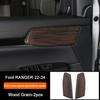 Holzmaserung Innenraum-Überzugsabdeckungen für Ford Ranger Wildtrak T9 2023 2024 Armaturenbrett-Verkleidung Lüftungsdüse Mittelkonsole Schalthebel-Panel-Abdeckung