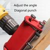 Adjustable 0-90° M6 M8 M10 M12 Oblique Hole Locator Puncher Positioner Carpentry