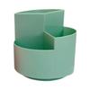 360 Degree Rotating Desktop Organizer Multi Functional Plastic Storage Box With Partition Design For Work and Study
