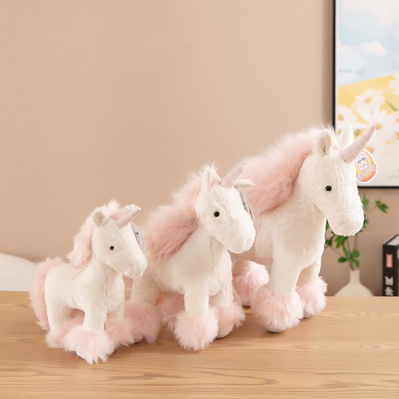 Niedliches Vica Babe Pony Tretendes Plüschtier Einhorn Puppe Mädchen Herz Kissen Geburtstagsgeschenk