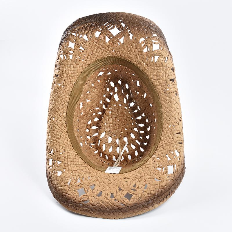 Panama Soft Handmade Cowboy Straw Hat Summer Men Women Hollowing Out Beach Hats Outdoor Travel Sun Protection Hat