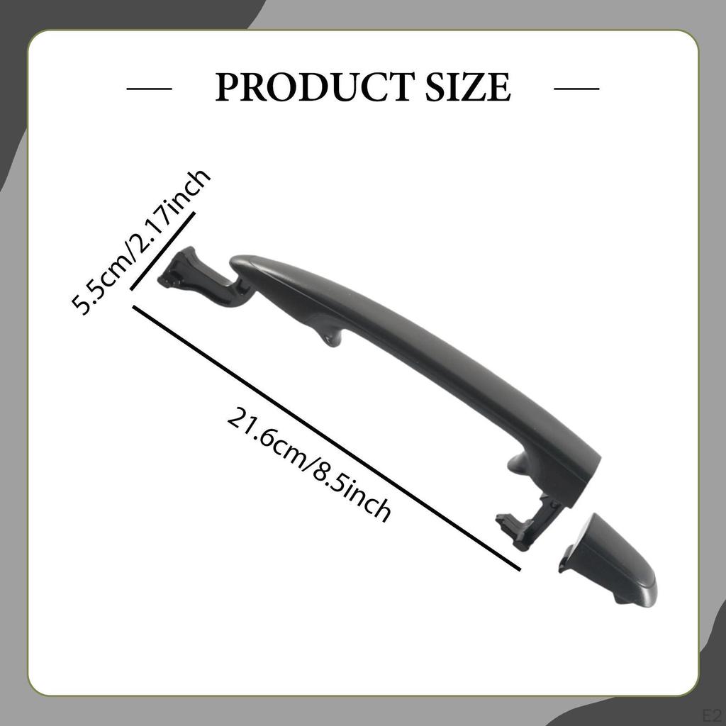 Sliding Door Handle Direct Replacement for Grip External Car Parts Smooth Side Outer