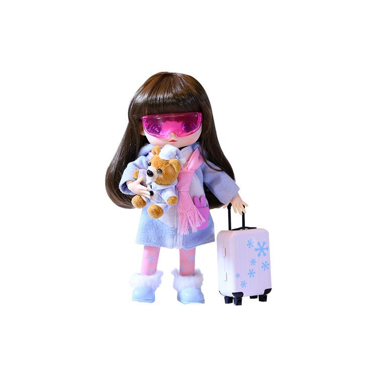 New POP MART Pop Mart Viya Doll Travel Summer/Winter Outfits 21cm Ball Jointed Dolls 21cm 201200347