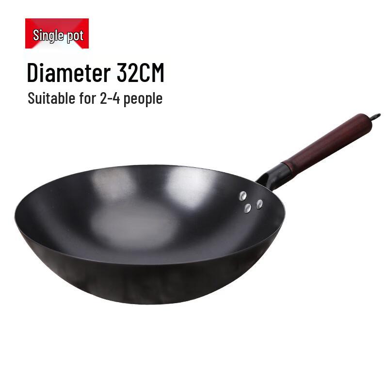 Hakka Forged Cast Iron Stir-fry Wok