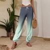 Women's Casual Gradient Print Jogger Pants with Drawstring Elastic Waistband and Cuffed Ankles