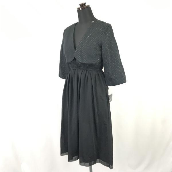 SHIPS Made in Japan Bolero & Chiffon Dress Setup Women S Black Formal Set(USED)