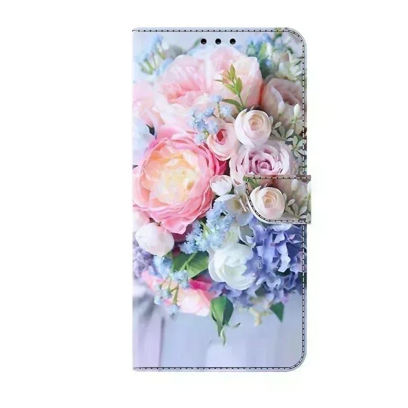 למארז Samsung S25 FE כיסוי ספר מתקפל עם דוגמה צבועה עבור Samsung Galaxy S 25 FE S25FE SM-S731B כיסויי טלפון Fundas