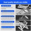 Portable 10-Level Foldable Laptop Stand with Adjustable Height and Heat Dissipation