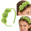 Stylish Floral Rhinestones Headwear Cloth Fabric Comfortable Nonslip Headdress for Casual To Formal Occasion