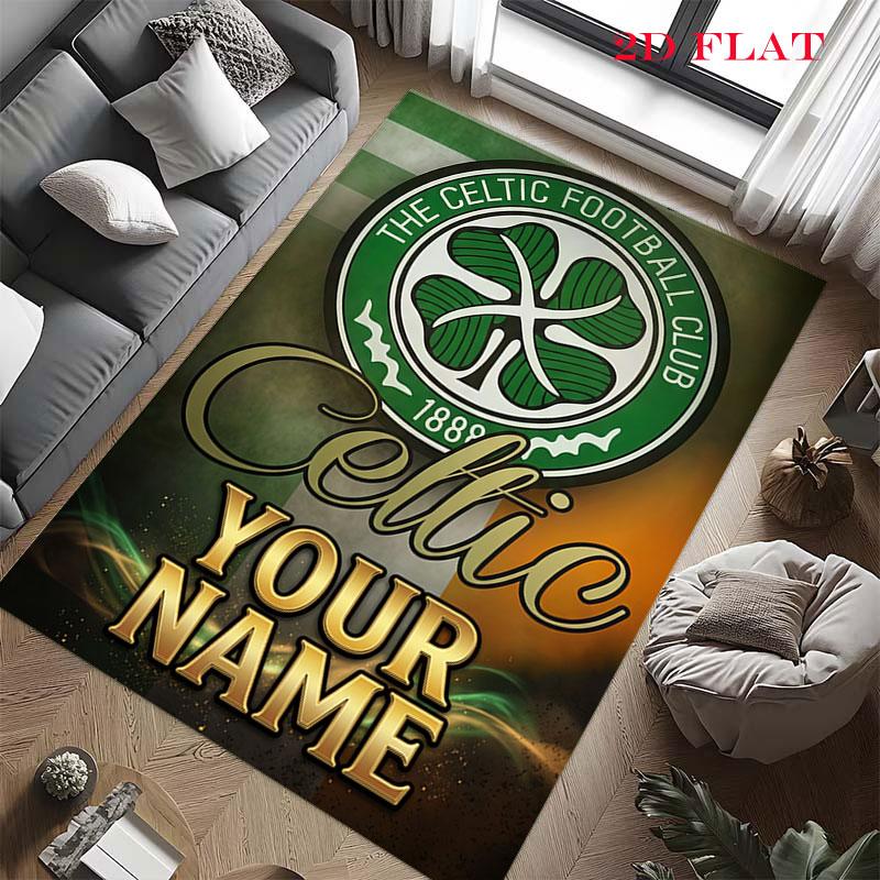 Celtic Fc Carpet Rug for Living Room Bedroom Home Sofa Decoration,Kids play Nonslip Floor Mat