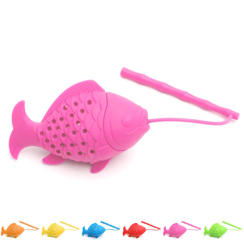 Guter Fisch-Tee-Infuser für losen Tee, Kräutersieb, Sicherer Silikon-Diffusor