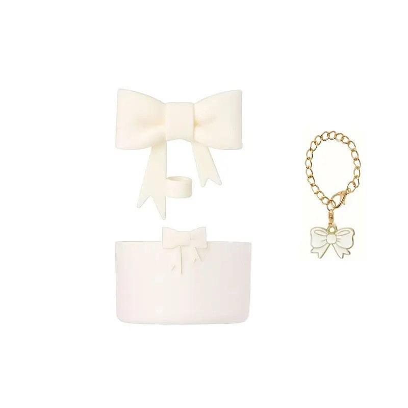 Sada doplňků pro Stanley Cup, Roztomilé ozdoby na slámku s mašličkou pro Stanley Cup 30/40oz Tumbler, Motýlí řetízek, Botka na Stanley Cup