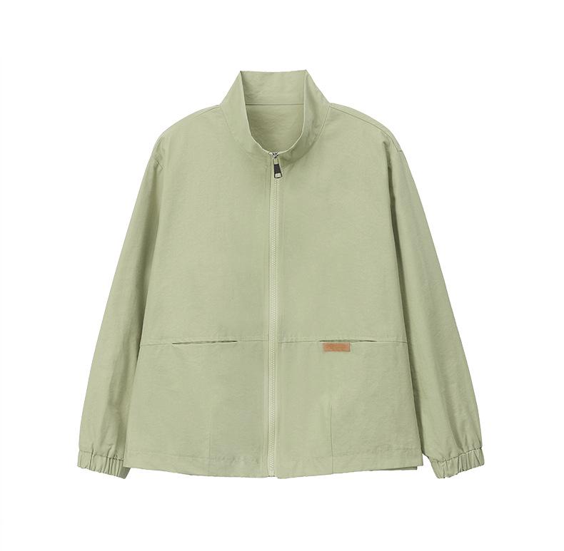 Plus Size Women's Casual Slimming Short Jacket - 2025 Spring Korean Style, Loose Fit, Long Sleeve Top