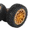 4Pcs 1Celsius10 Scale RC Car Wheels and Tires Aluminium Alloy Wheel   Rubb  Tires for 1Celsius10 Remote Control Car