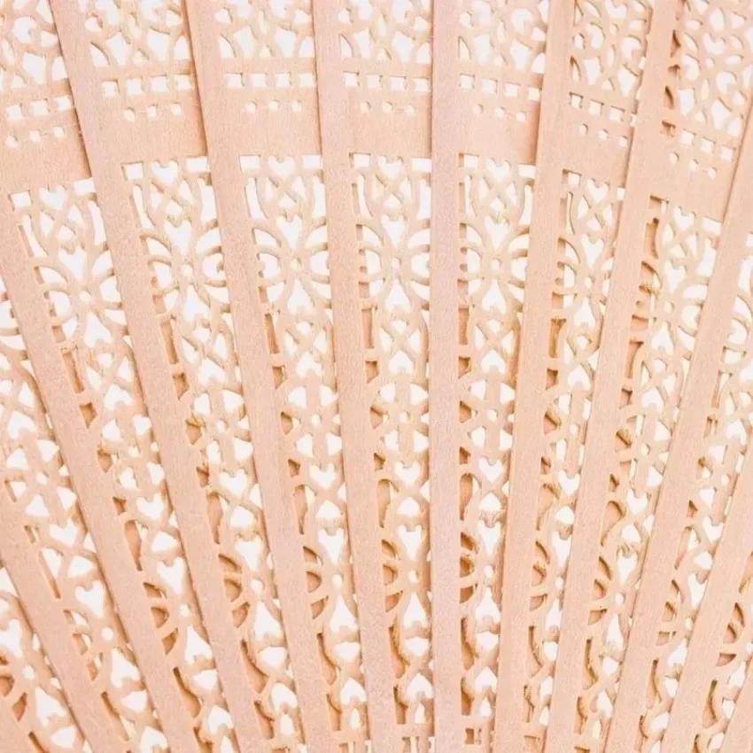 8-inch Fully Punched Fragrant Wooden Folding Fan Imitation Sandalwood Ancient Style Folding Fan, Craft Gift