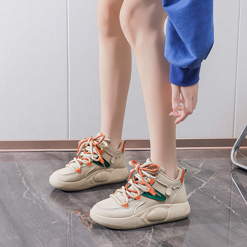 Autumn In The Forest Sneakers Autumn Vulcanize Women's Flats White Shoes Woman Sports High-quality New Arrival Deadlift