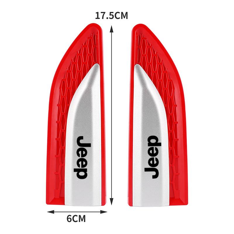 Auto Door Fender Side Blade Badge Car Body Sticker For Jeep Grand Cherokee Wrangler JK Gladiator Compass Renegade Patriot Car