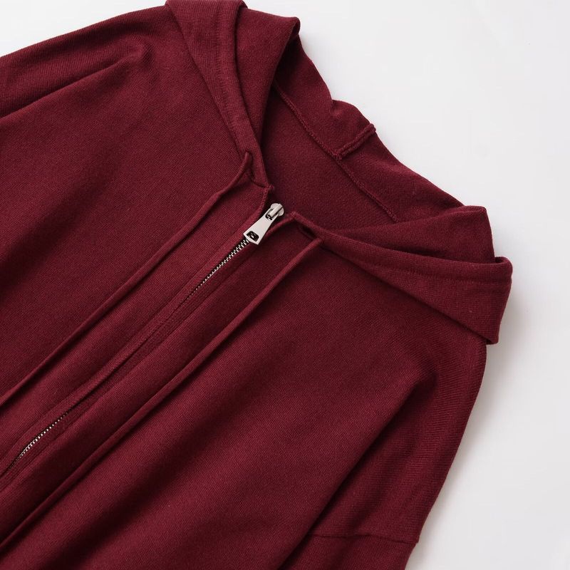 Kaslead New Women clothes Western Style Long sleeve Knitted Simple and Comfortable Hoodie 5536001