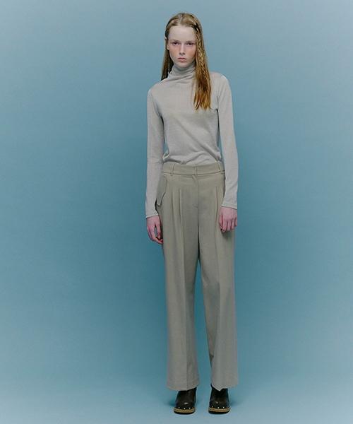 DEAR. K Creu Straight Wool Slacks Swslok0100