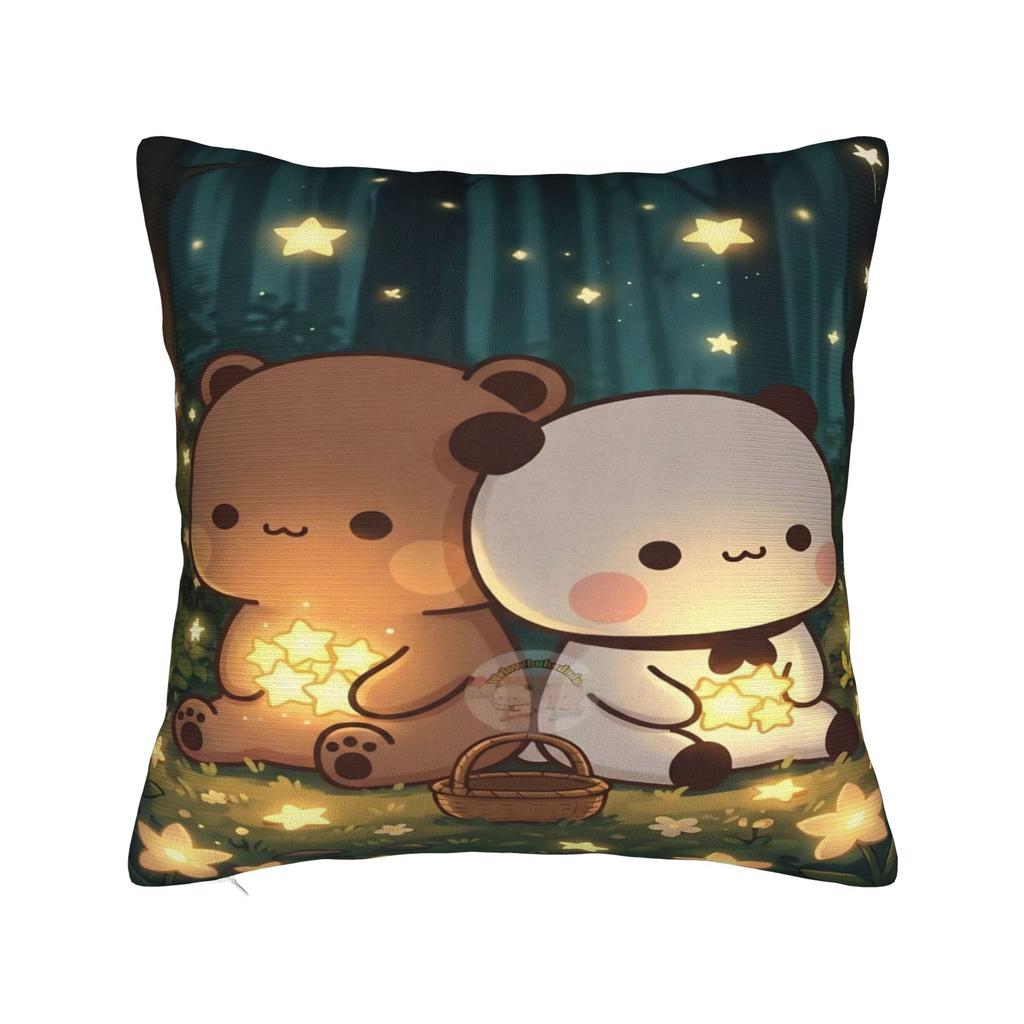 Bear Cartoon Cute Bubu Dudu Pillow Cover Pillow Case For Sofa Home Decoration Cushion Cover Polyester Pattern Pillowcases