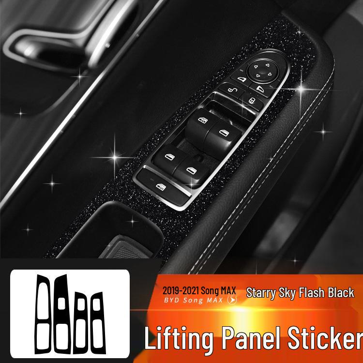 Starry Sky Center Console Film for 17-21 BYD Song Max Interior Decor