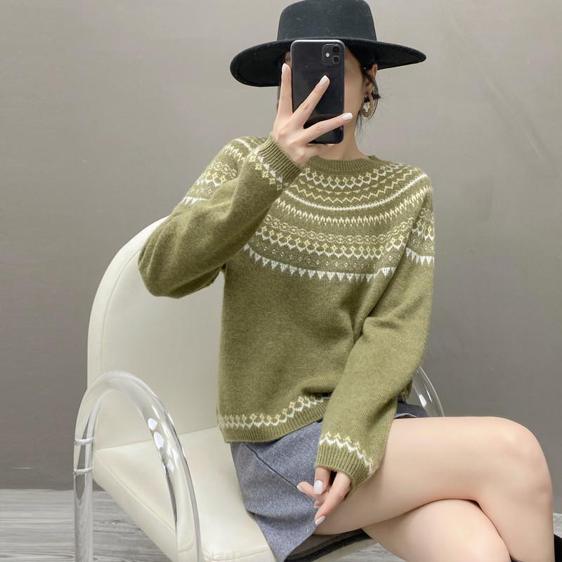 Qinghe 100% Pure Cashmere Women's Sweater - Ultra Soft Luxury Winter Pullover