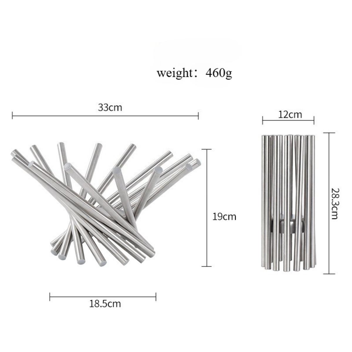 1pc Small yet Elegant Creative Fruit Basket-Stainless Steel Fruit Tray with Simple European Style Design-Perfect for Living Room