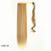Synthetic Straight Ponytail Hair Extension With Velcro Wrap Design, 60cm Long Sleek Wrap Around Ponytail For Women Girls