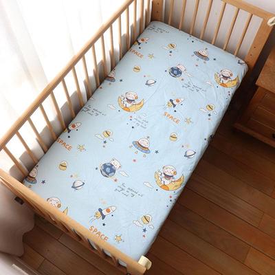 Babybett Spannbettlaken für Neugeborene, weiche Baumwolle, Bett, Kinderbett, Matratzenbezug mit Gummi, 130 x 70 cm